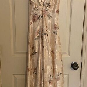 Floral Satin Dress